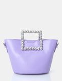 The Glam Lilac Pu Mini Bucket Grab Bag