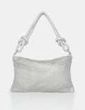 The Lillia Silver Diamante Bag