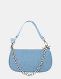 The Leia Light Blue Denim Shoulder Chained Bag