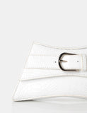 The Charli White Croc Adjustable Strap Mini Bag