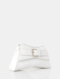 The Charli White Croc Adjustable Strap Mini Bag