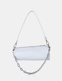 The Claudia White Croc Shoulder Bag