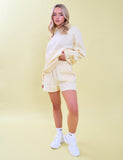 Kaiia Logo Sweat Shorts Lemon