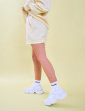 Kaiia Logo Sweat Shorts Lemon