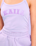 Kaiia Logo Cami Vest Top Lilac