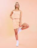 Kaiia Logo Cami Vest Top Peach